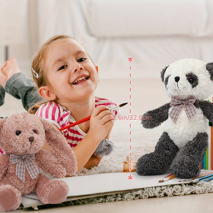 Stuffed Animals Plush Toy Set 5 Pack 12.5 Inch – Soft Teddy Bear Monkey Panda Rabbit Bundle, Birthday Christmas Valentine's Day Gift for Kids Boys & Girls by MaoGoLan