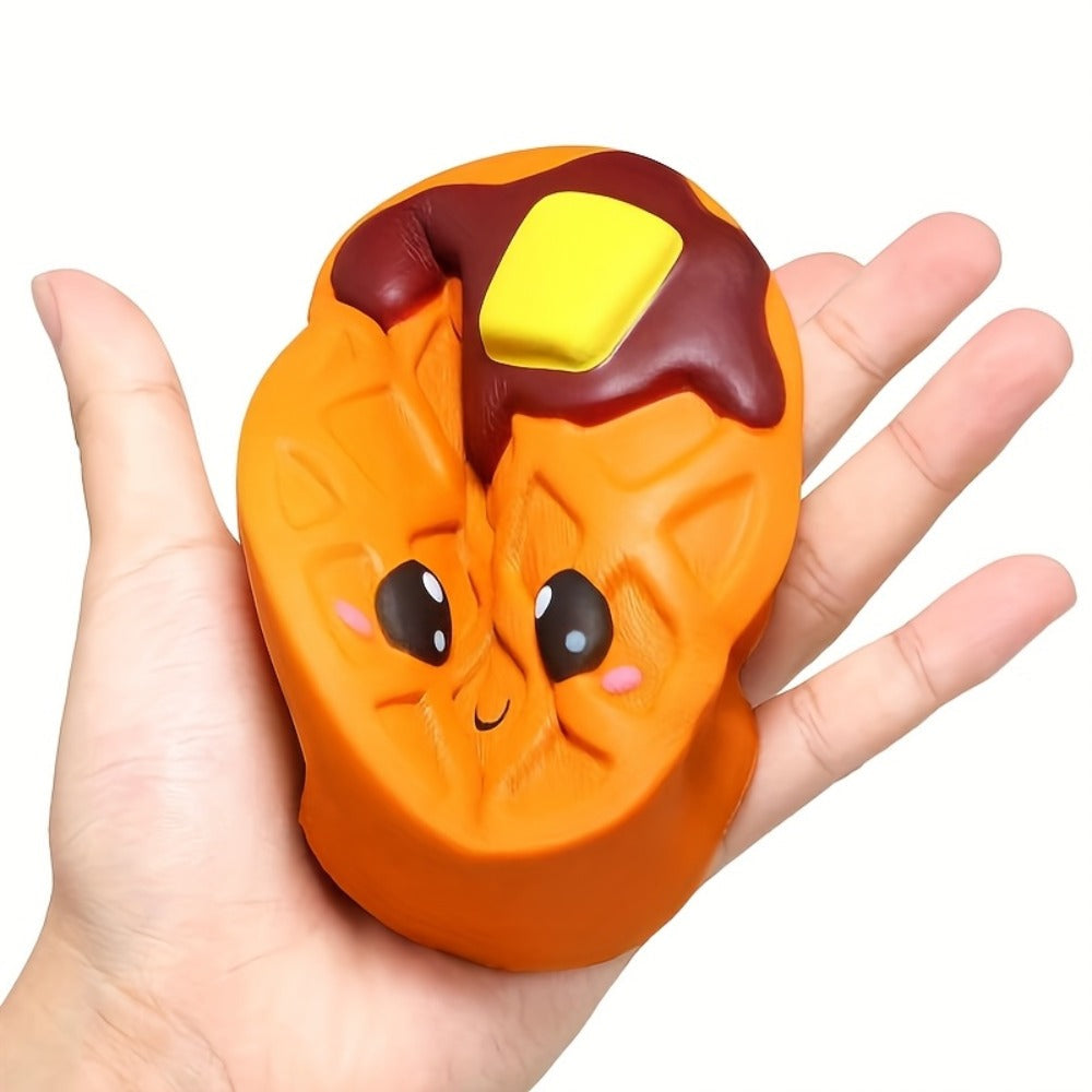 Jumbo Squishy Slow Rising Toy Scented – Giant Chocolate Biscuit Cheese Squishies for Kids, Soft PU Squeeze Stress Relief Sensory Toy, Cute Food Squishy Gift for Girls Boys