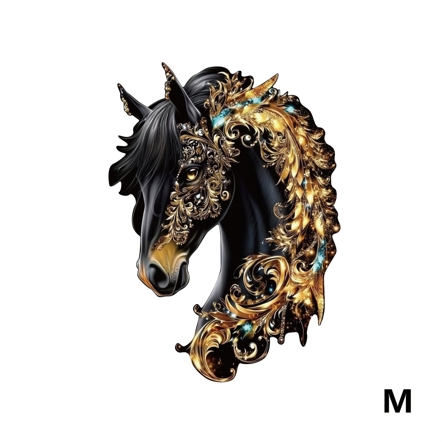 Horse Shape Wooden Puzzle – Mixed Color Animal Silhouette Brain Teaser, 3 Sizes S/M/L, Creative Handmade Wall Decoration, Birthday Christmas Thanksgiving Gift for Kids Teens Horse Lovers