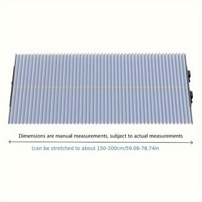 Car Windshield Sun Shade - Auto Retractable, Thermal Insulation And Sun Blocking, Summer Essential Car Accessory, Easy-To-Use Front Window Sunshade