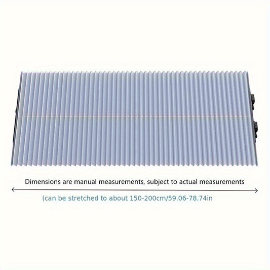 Car Windshield Sun Shade - Auto Retractable, Thermal Insulation And Sun Blocking, Summer Essential Car Accessory, Easy-To-Use Front Window Sunshade