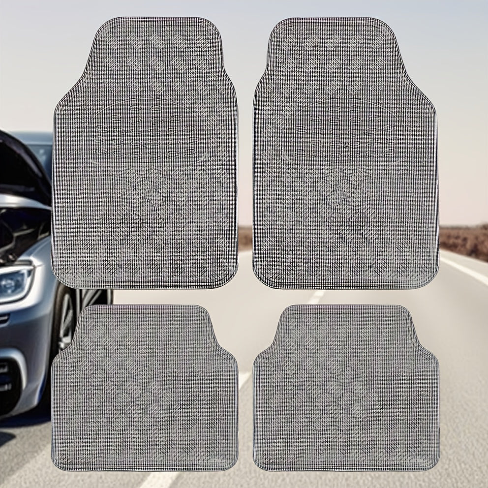 4pcs Set Suitable for Car Floor Mats - Waterproof, Dustproof, Easy to Clean, Suitable for Suvs And Trucks, Complete Set of Car Floor Mats