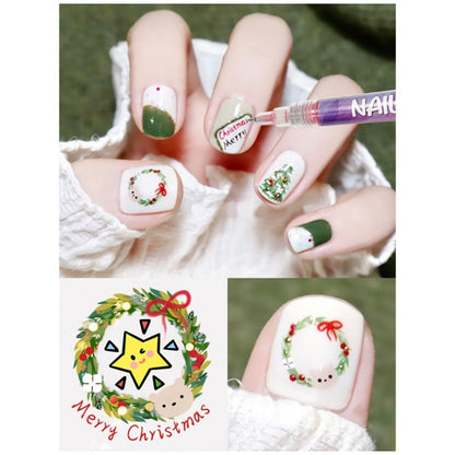 Nail Art Pens Set 12 Colors Quick Dry 3D Doodle Dot Stitching Nail Art Pen Kit - DIY Nail Design Tools for Home & Salon Use, Beginner & Professional Manicure Gift Set