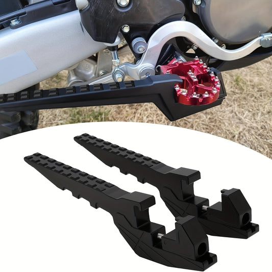 Peg Extensions Compatible Metal Footrest Extension Footrest Passenger Extension Footrest 38Mm-55Mm Adjustment Range for Most Motorcycle Dirt Bike Black solely Off-Road Vehicles Equipped with Metal Footrests Are Compatible