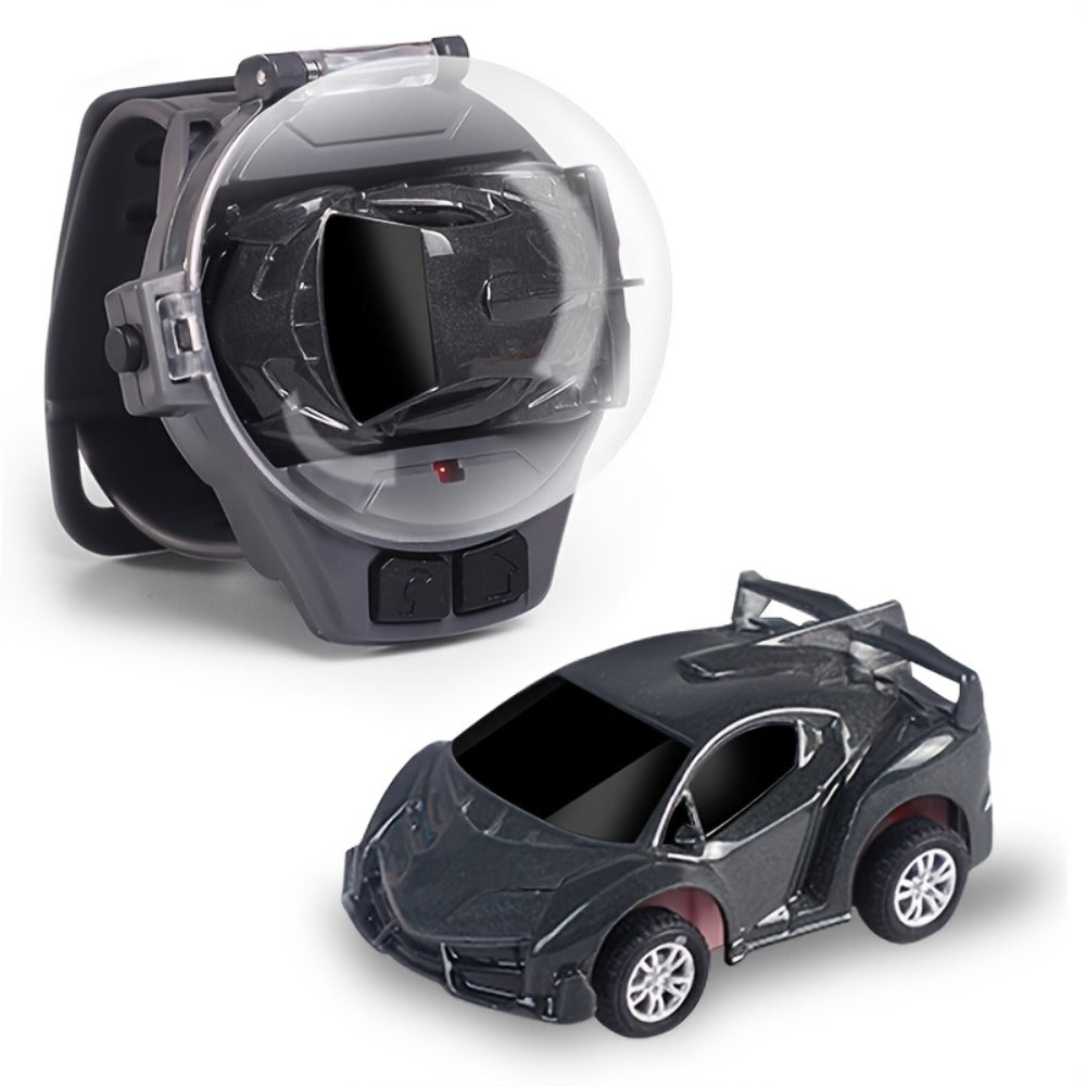 Alloy Metal RC Sports Car for Kids with Flashing LED Lights – 2.4GHz USB Rechargeable Push Button Remote Control Toy Car, Birthday Christmas Gift for Boys Girls Ages 3 4 5 6 7 (Red)