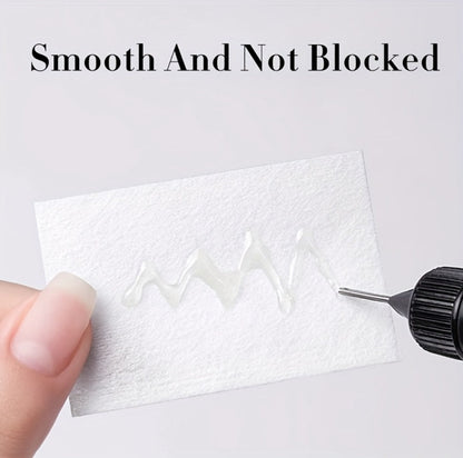 Nail Rhinestone Adhesive Gel 2pcs 0.34oz Clear Sticky Glue for 3D Nail Art Gems Charms Crystals Drill Jewelry - Long Lasting Precision Tip Nail Decoration Glue for Women DIY Home Salon