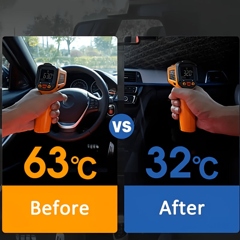 UV Protection Windshield Sun Shade - Vehicle Front Windshield Visor with Seamless Opaque Insulation for Wide Range of Vehicle Models
