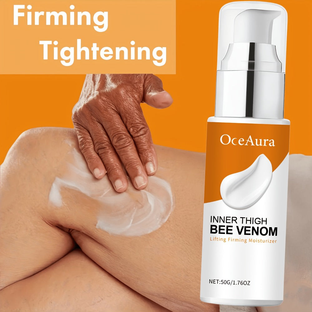 Thigh Firming Cream with Bee Venom – Anti-Cellulite Body Tightening Lotion, Coffee Seed & Ginger Extract, Lifts & Sculpts Skin on Thighs, Butt & Arms, Alcohol-Free for All Skin Types