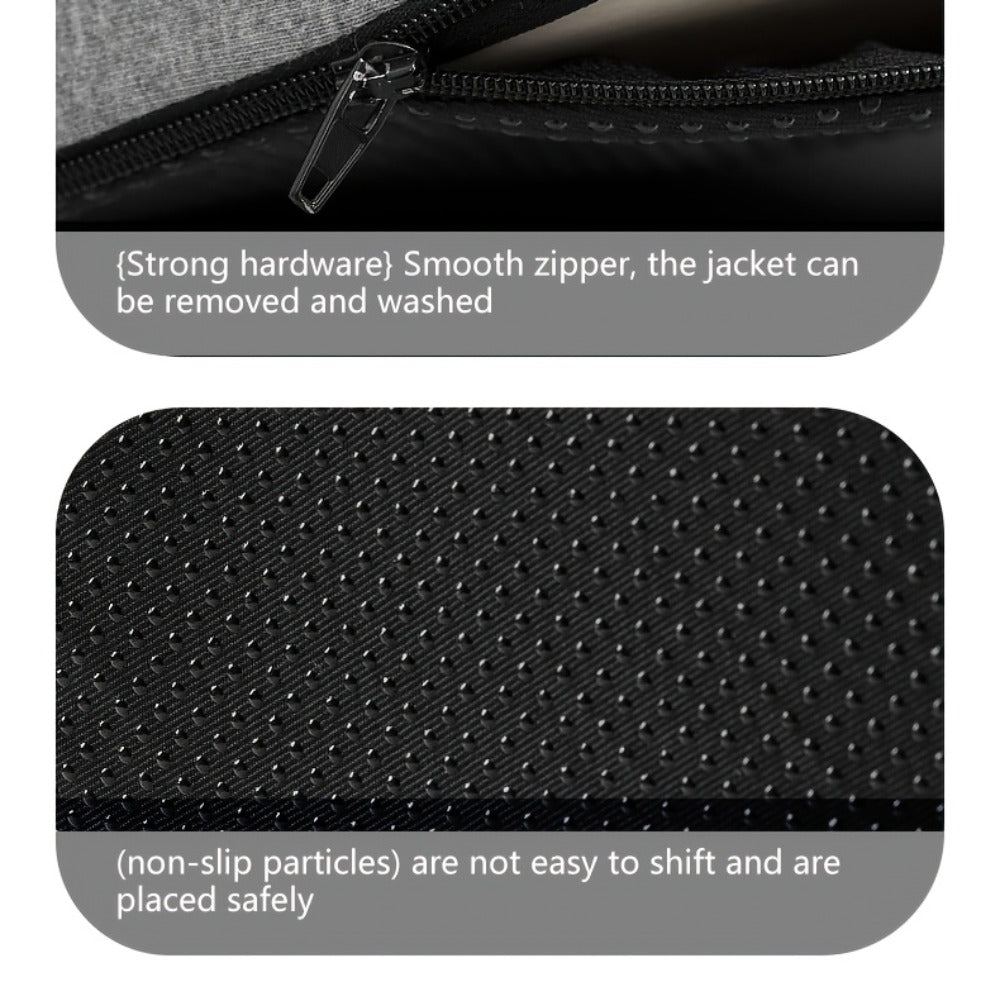 Ergonomic Seat Cushion for Tailbone & Lumbar Pain Relief - Memory Foam L-Shaped Car & Office Chair Cushion for Truck Drivers & Long Sitting