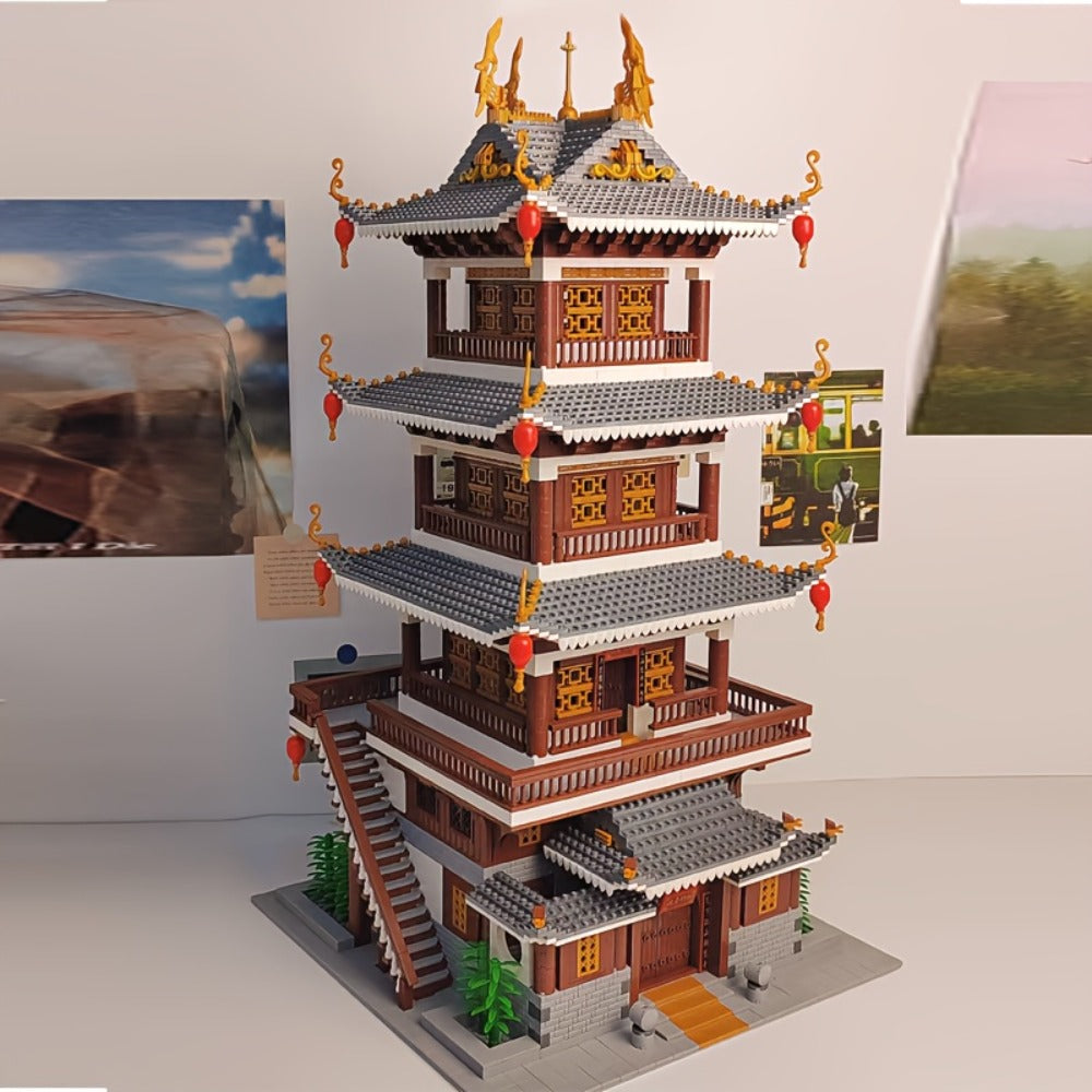 Ancient Chinese Palace Building Blocks Set 6134 Pcs – Heavenly Fairy Mirror Architecture Mini Brick Expert Level Display Model Adults Home Decor Christmas New Year Birthday Gift