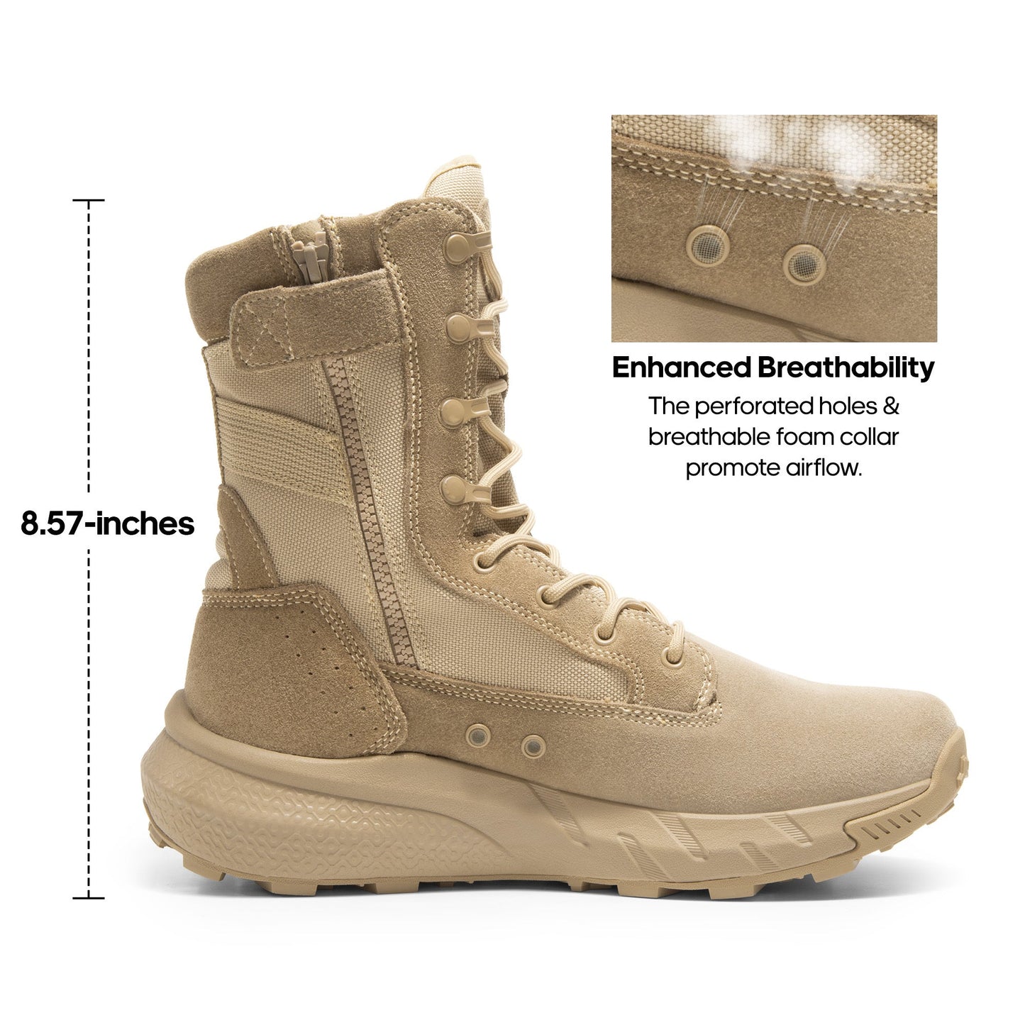 Men's Boots - Breathable Mesh Lightweight for Outdoor & Travel 300581