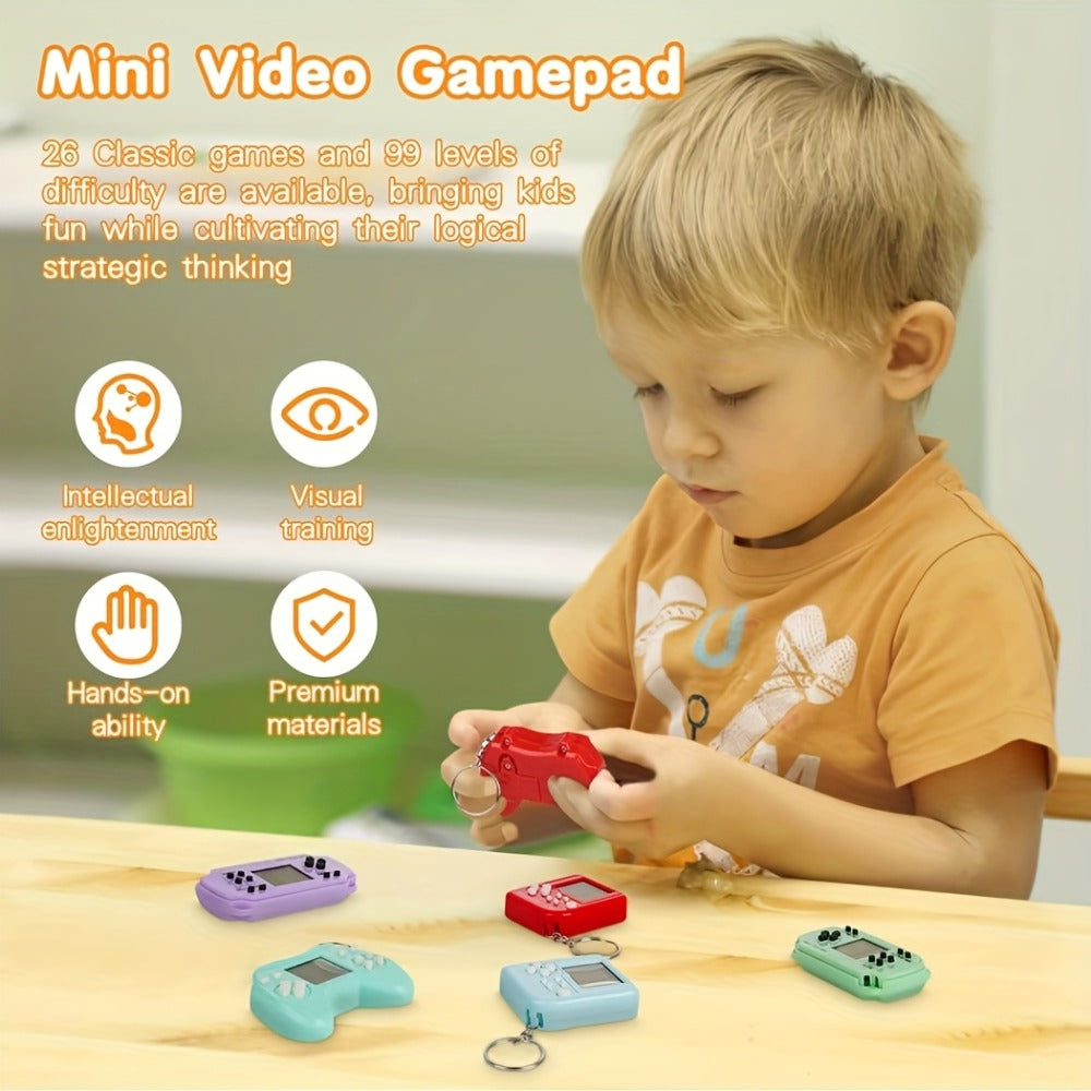 Video Game Controller Keychain Party Favors 6 or 12 Pack – Multi-Color Gamer Controller Keychains Fidget Toys for Kids Birthday Bag Fillers, Easter Basket Stuffers & Classroom Prizes