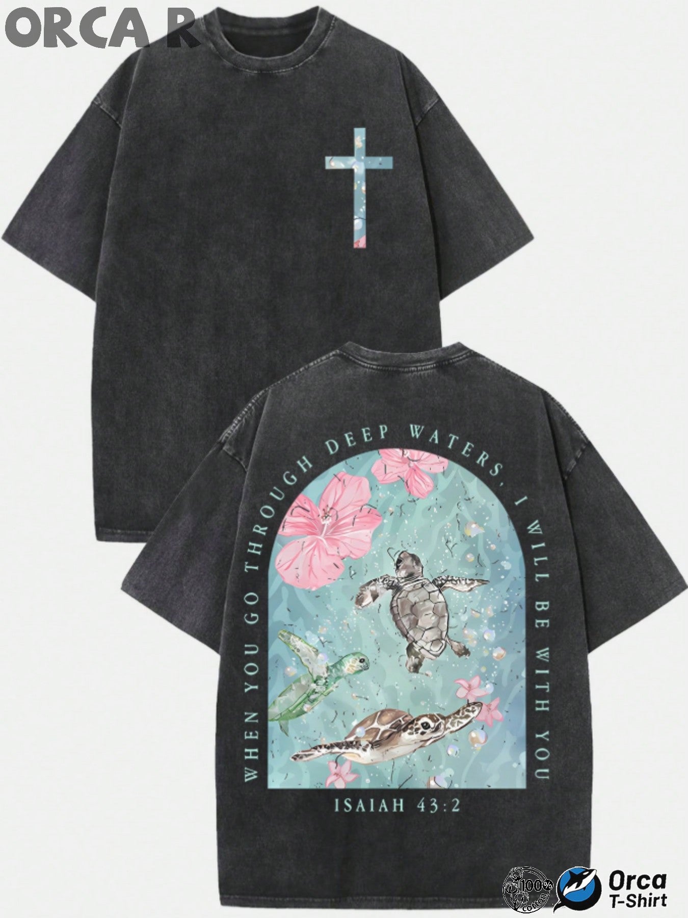 Men's Vintage Oversized T-Shirt - Round Neck Short Sleeve