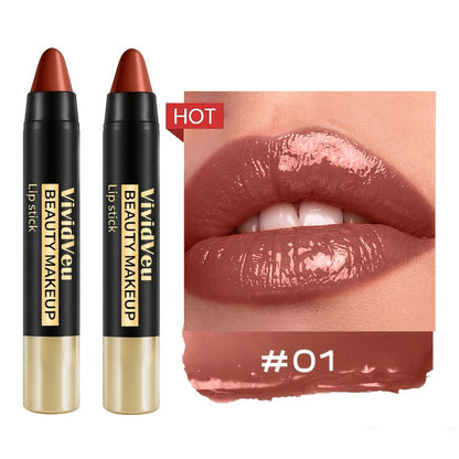 Retractable Matte Lipstick Pen Set 6Pcs Waterproof Non-Transfer Cup-Proof Long-Lasting Creamy Lip Color for Women All Skin Tones Daily Wear Date Night Special Occasions Makeup Gift