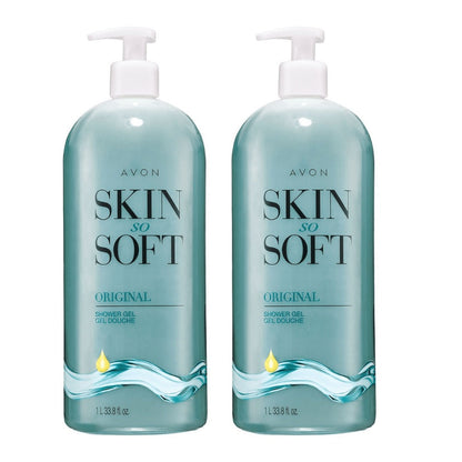 Jojoba Oil Moisturizing Shower Gel 33.8oz 2-Pack - Gentle Cleansing, Softening & Conditioning | Fresh Herbal Scent | All Skin Types | Dermatologist Tested