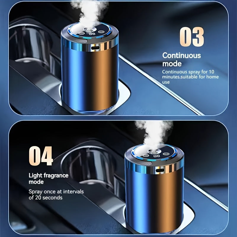 Smart Car Aroma Diffuser - Comes with 1/3 Bottles Of 1.69oz Ocean-scented Essential Oils, Car Air Freshener, Car Aroma Diffuser, Humidifier, Starry Sky Projection, And Ambient Light. Essential Oil Diffuser, The Essential Oil Diffuser Features Car