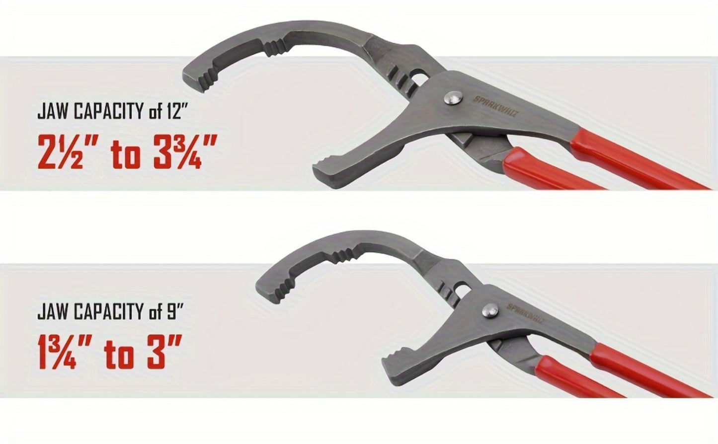 Oil Filter Removal Tool Kit 7-Piece Adjustable 3-Jaw Wrench 9" 12" Oil Filter Pliers Anti-Slip PVC Handle Fits 2-3/4" to 5-1/4" Filters with Funnel