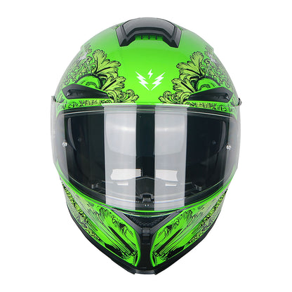 Full Face Motorcycle Helmet DOT Approved – Dual Visor Anti-Fog Pinlock Shield, Street Bike Adult Helmet with Sun Inner Shield, Aerodynamic Thermoplastic Shell, S/M/L/XL