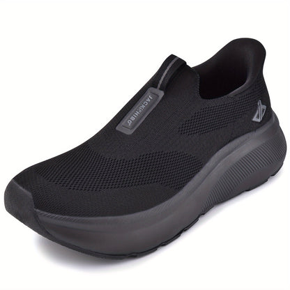Men's Walking Shoes - Cushioned Support & Wide Toe Comfort