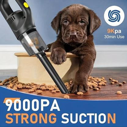 Cordless Handheld Vacuum Cleaner Rechargeable Portable with Ultra Strong Suction - Lightweight Wireless Design with Multiple Attachments for Home, Car, Sofa, Pet Hair & Hard-to-Reach Areas, Easy to Use