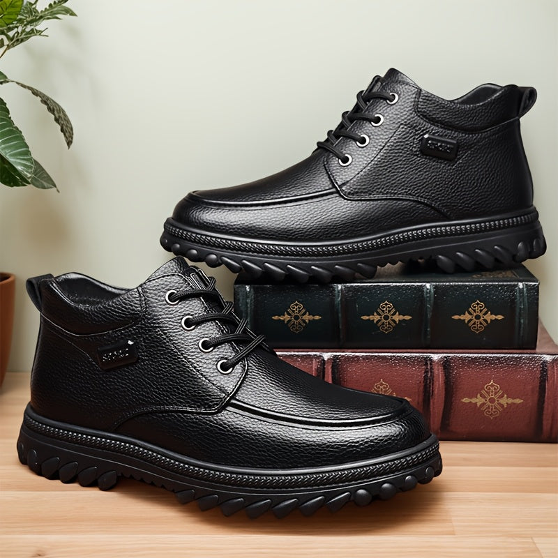 Men's Snow Boots - Non-Slip Sole Plush Lined for Cold Weather 546917