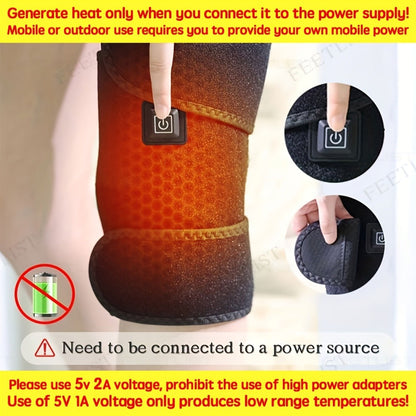 Knee Massager with Heat – 3-Level Heating Pad for Knee Pain Relief, Joint & Muscle Warmth, Anti-Slip Breathable Knee Brace for Men & Women