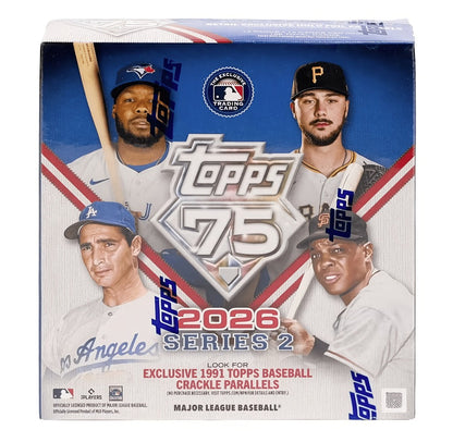 2026 Topps Series 2 Baseball Mega Box – Factory Sealed 196 Cards Topps 75th Anniversary, Look for Autos Relics Parallels & Rookie Cards, Best Collector Gift for Baseball Fans Kids Adults
