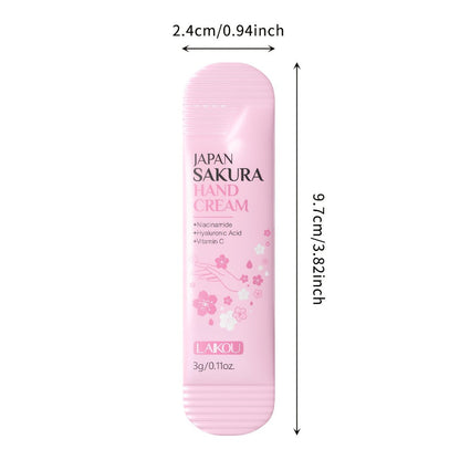 Hand Cream Bulk Pack 20pcs Cherry Blossom LAIKOU Japanese Vitamin C & Glycerin Moisturizing – Deep Hydration for Dry Skin, Nourishing Hand Lotion Mini Travel Size Gift Set for Women