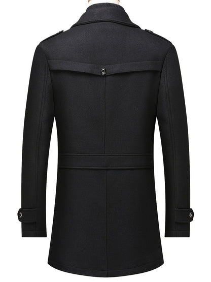 Men's Versatile Fleece Single-Breasted Coat
