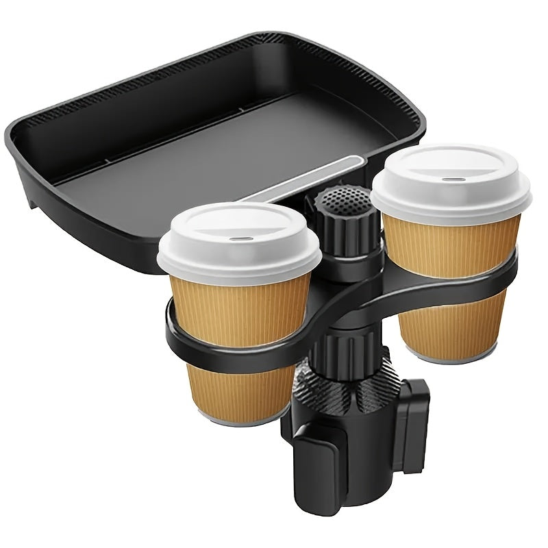 Car Cup Holders - Expansion Brackets, Car Trays, Car Storage Brackets, 360-Degree Rotation, Sturdy Bottom Design, Suitable for Most Car Cup Holders, Ideal for Automotive Gifts