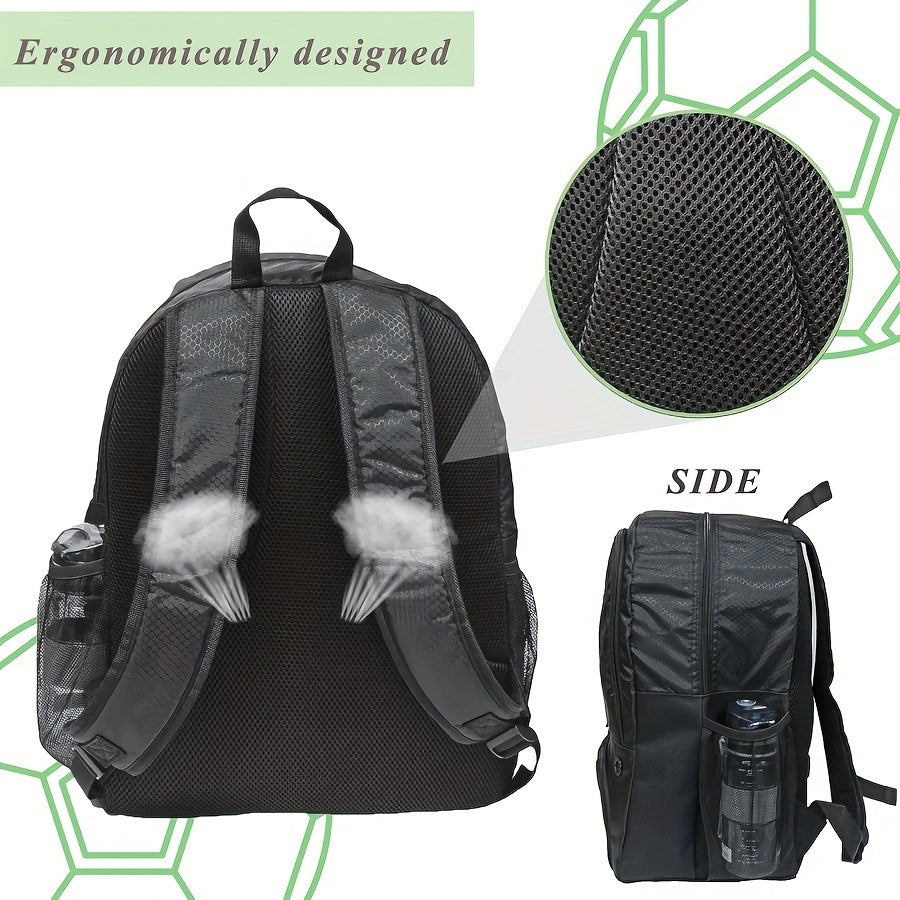 Soccer Ball Backpack – Sports Bag with Cleat & Ball Compartment