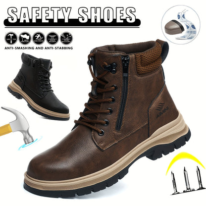 Men's Work & Safety Boots - Steel Toe Protection & Puncture Resistant