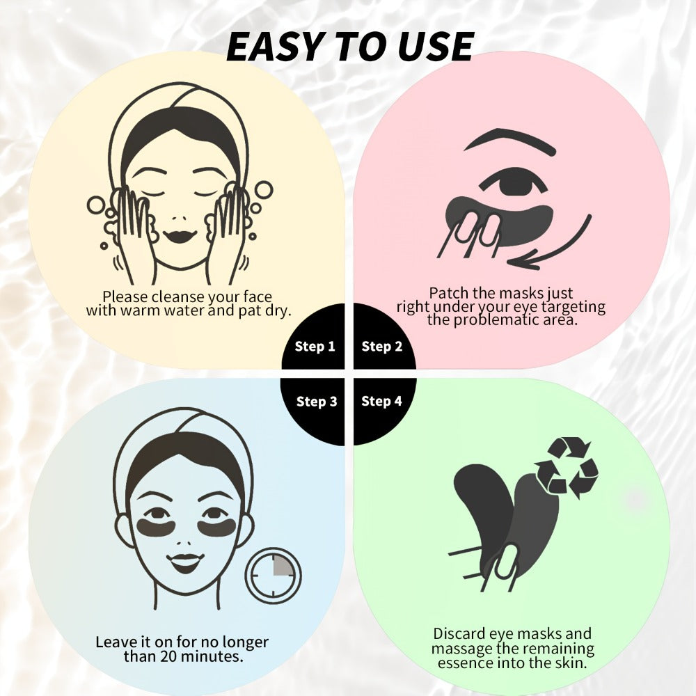 Under Eye Patches 25 Pairs – Aloe Vera & Collagen Eye Mask for Dark Circles, Puffiness & Deep Hydration, Hyaluronic Acid, Plant Extracts, Sulfate-Free, All Skin Types, Daily Skincare for Women & Men