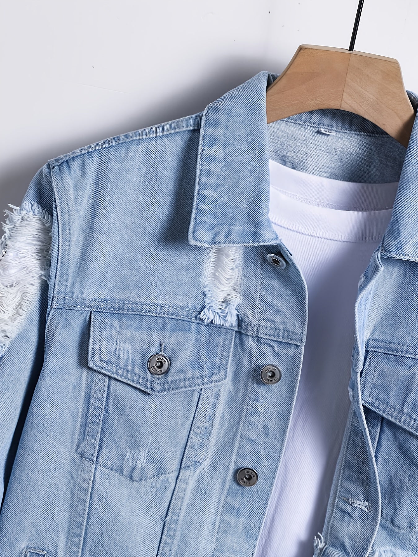 Men's Versatile Denim Pullover Coat