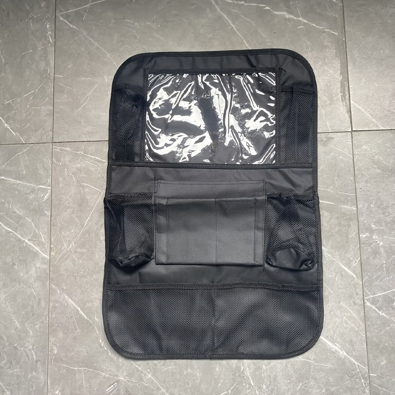 Car Seat Organizer, Multi-functional Car Interior Storage Bag, Rear Seat iPad Storage Pouch