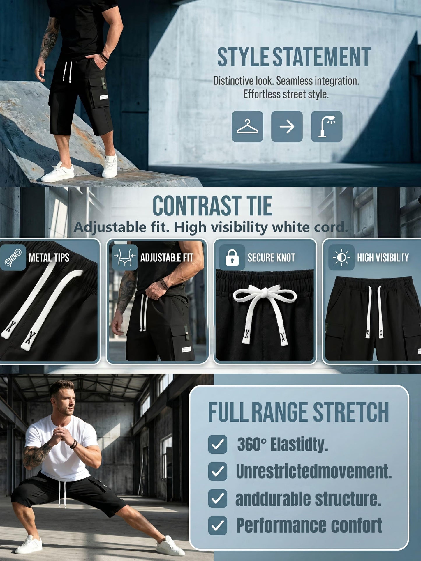 Men's Cargo Shorts - Multi Pocket Everyday Style 873317