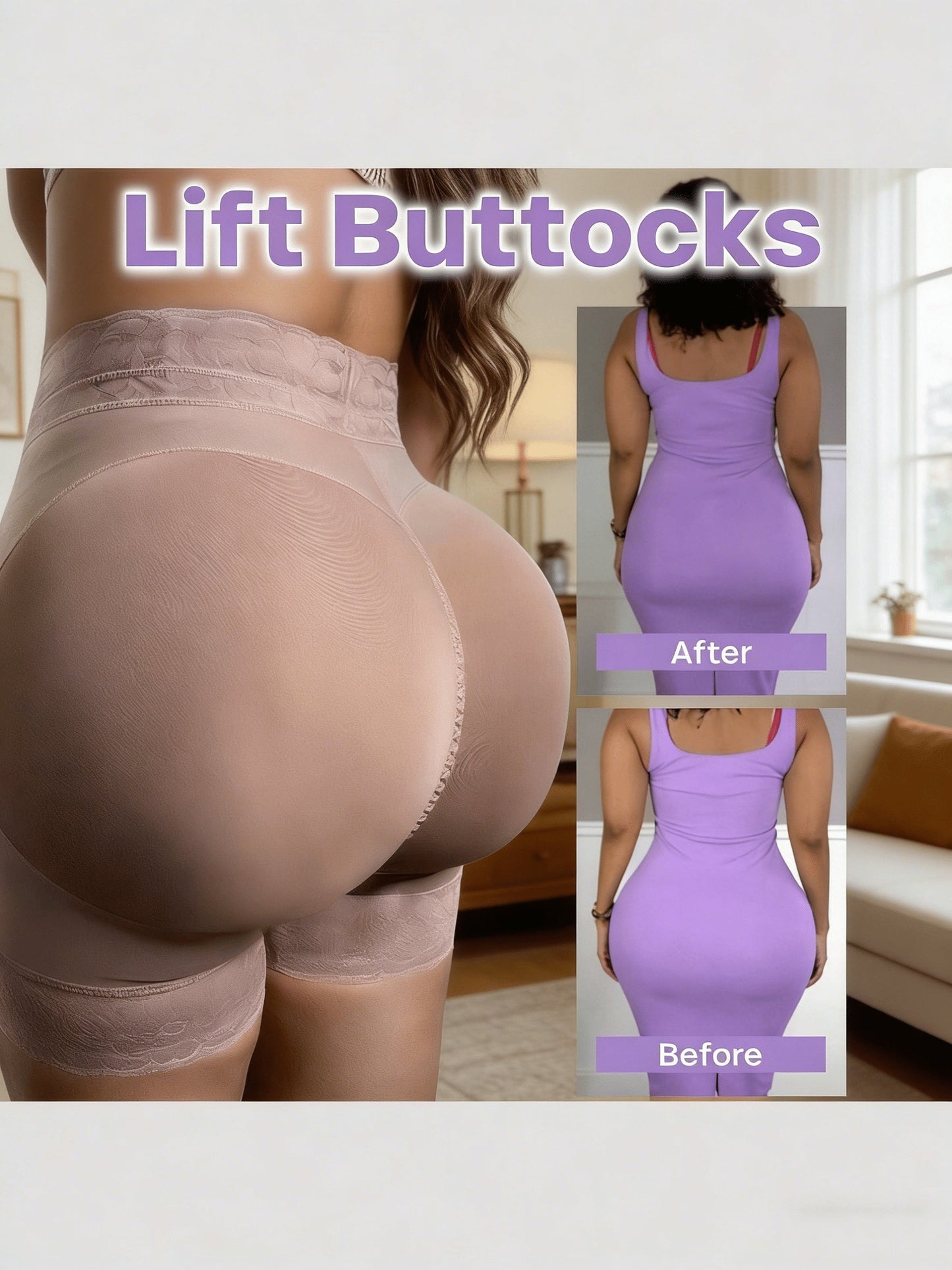 Women's Shapewear Shorts - High-Waist Style 587557