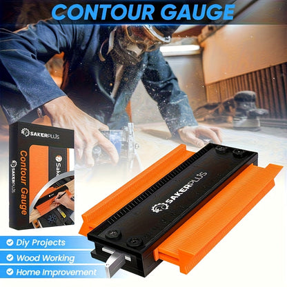 Contour Gauge Profile Tool with Lock – 6 Inch & 11 Inch Shape Duplicator for Flooring, Tile, Woodworking, Carpet Cutting & Irregular Shape Tracing