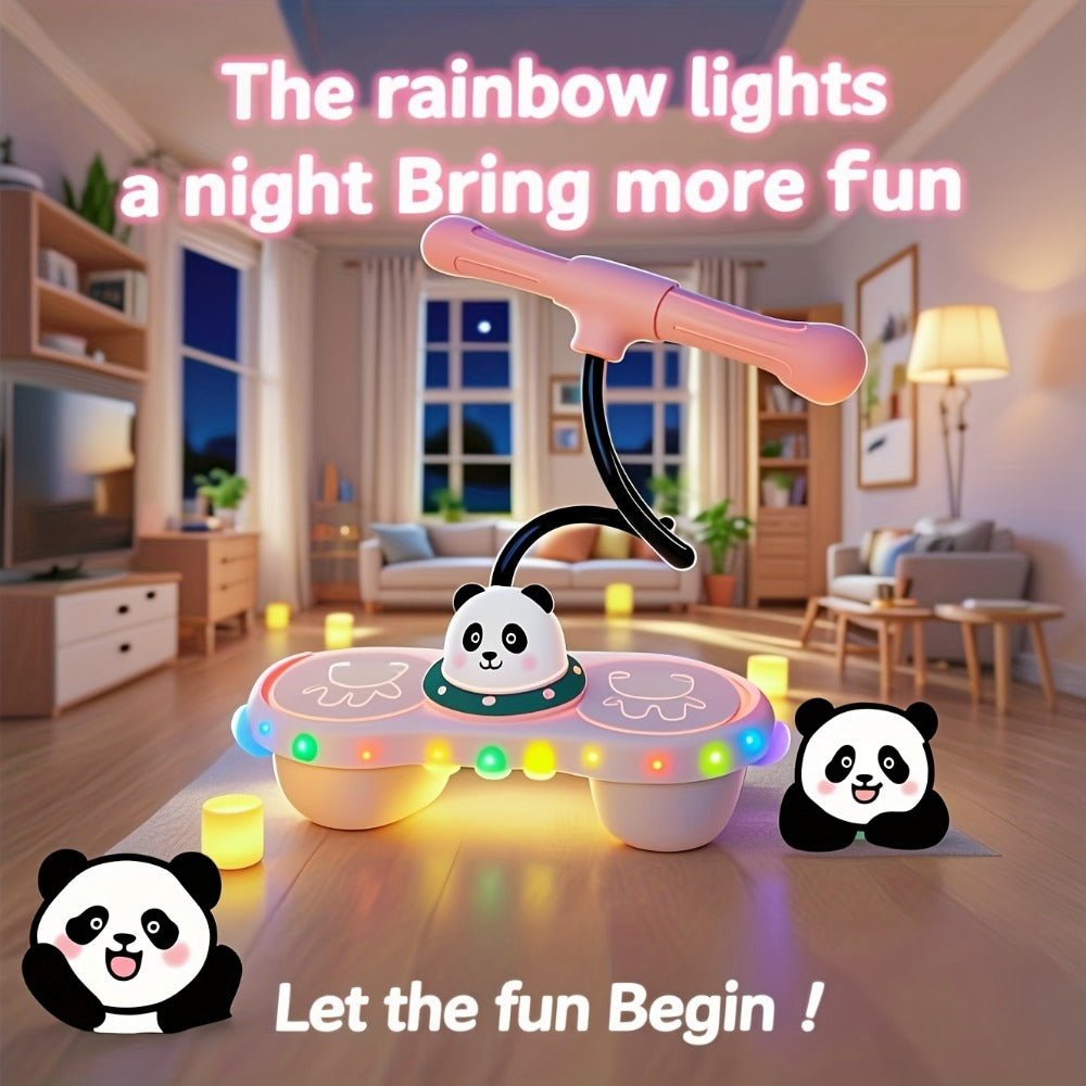 Rainbow LED Bouncing Ball for Kids & Adults – Light Up Glow Sensory Toy for Balance Coordination Indoor Outdoor Active Play Gift Boys Girls Ages 3+