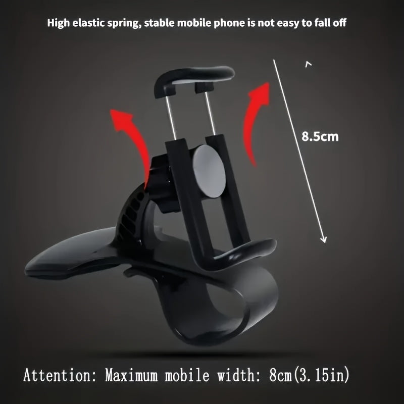 FENGXUEHAO Car Phone Holder with Rotatable Dashboard Mount, Adjustable Phone Bracket & -Rust ABS/PVC Suitable for GPS Navigation, Dashboard/Dashboard/Dashboard/Tablet Holder for GPS, for Smartphones, Vehicle Dashboard Mount
