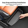 Under Car Seat ABS Storage Box, Fits Most Car Models, Front And Rear Seat Space Organizer, Hidden Tray, Efficient Car Part Storage, Car Organizer