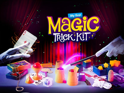 180+ Magic Tricks Kit for Kids – Complete Magician Starter Set with Step-by-Step Video Lessons, Magic Wand, Illusion Cards & Classic Props | Birthday Christmas Gift for Boys Girls Ages 6+