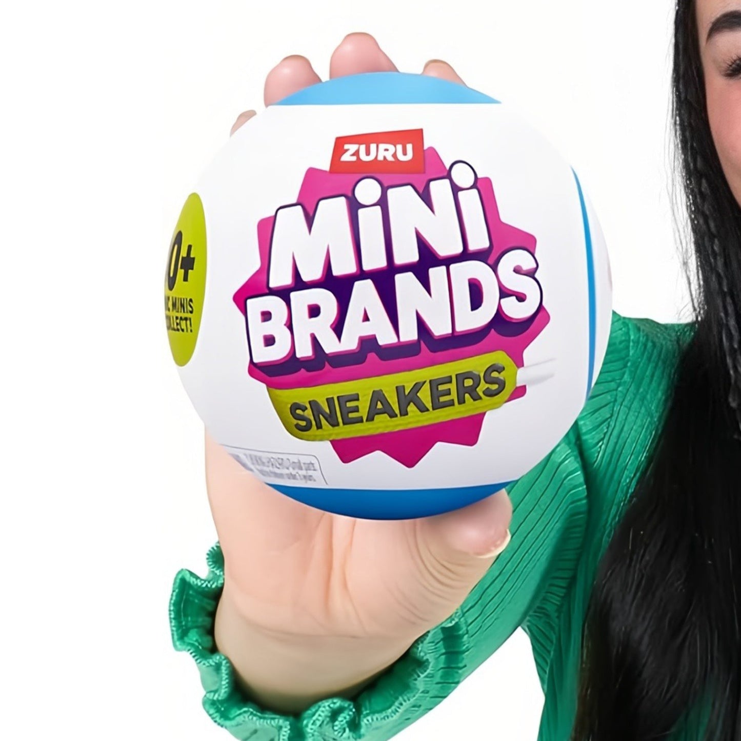 ZURU Mini Brands Sneakers Series 1 Mystery Capsule 2pcs – 5 Miniature Sneaker Collectibles with Cap, Shoebox & Stickers, Blind Box Toy for Teens, Adults & Collectors