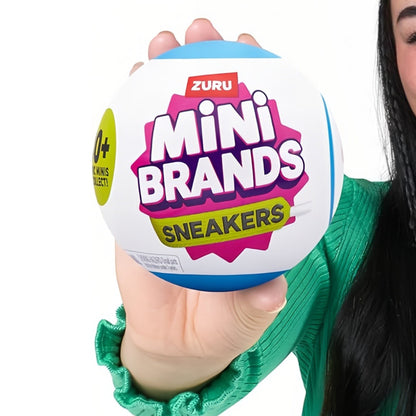 ZURU Mini Brands Sneakers Series 1 Mystery Capsule 2pcs – 5 Miniature Sneaker Collectibles with Cap, Shoebox & Stickers, Blind Box Toy for Teens, Adults & Collectors