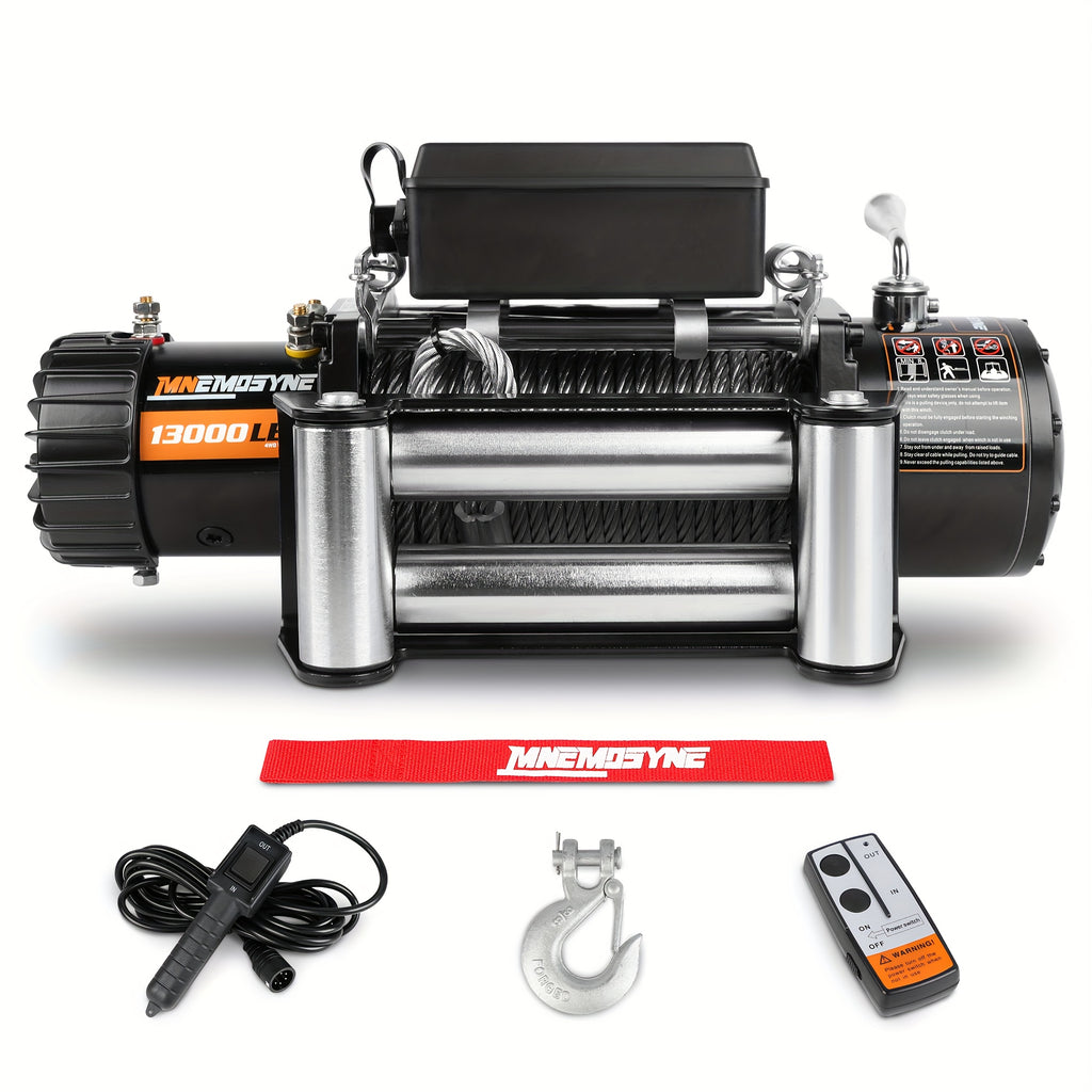 14500lb/13000lb/4500lb/3000lb Electric Winch 12V Winch Steel Cable Synthetic Rope 4WD/4X4 Offroad Towing Trucks Trailers SUVs Offroad Recovery Robust Construction For SUV Trailer Boat Winch ATV UTV ATV Winch Kit