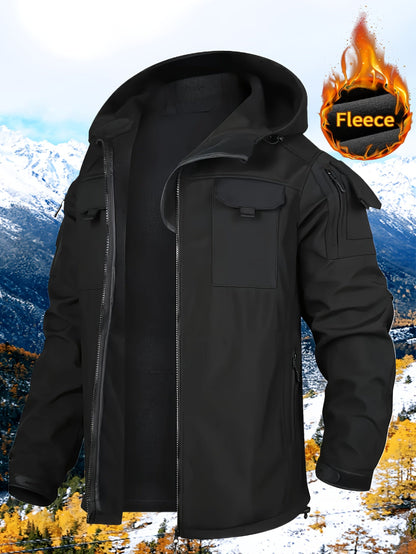 Men's Versatile Fleece Zip-Up Coat