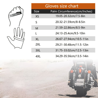 Women's Motorcycle Riding Gloves Full Finger Thermal Winter Warm Gloves with Stitched Eagle for Motorbike Cycling Driving Cold Weather – Black (S/M/XL/2XL/4XL)