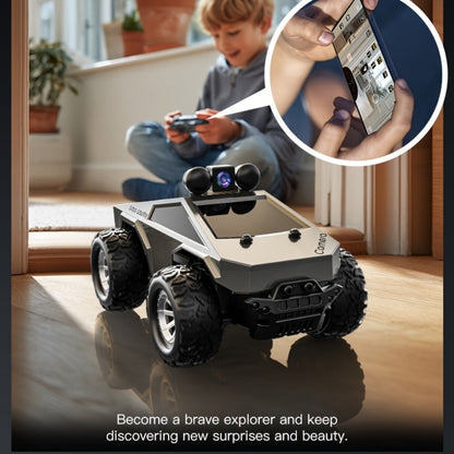 RC Off-Road Pickup Truck 1:28 Scale with 480P HD Camera | 2.4GHz App Control & Virtual Reality Function | 2 Rechargeable Batteries | Monster Truck Toy for Adults Kids