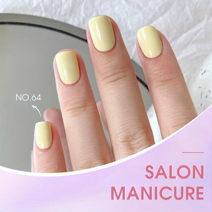 Gel Nail Polish Set 9 Colors Macaron Pastel in Square Bottles — High Saturation UV LED Cure Chip-Resistant Long-Lasting Gel Polish Kit for Women Salon & DIY Nail Art Gift