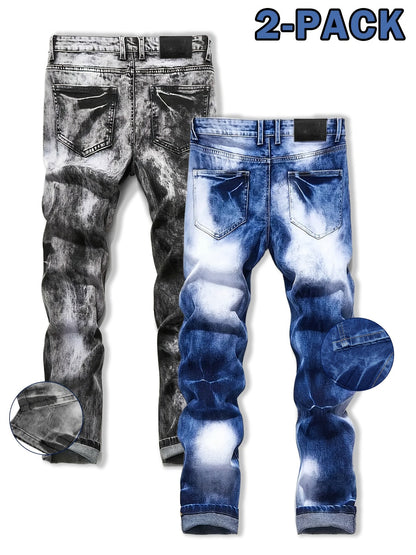 Men's Slim Fit Jeans - Vintage Wash Clean Finish